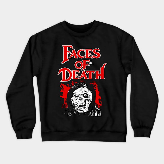 Faces Of Death Crewneck Sweatshirt by HellwoodOutfitters